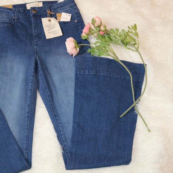 NWT RACHAEL Rachael Roy High Rise Flare Size 27 - Picture 3 of 7